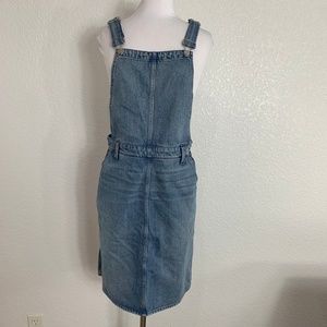 Madewell Denim Overall Dress Size Medium
